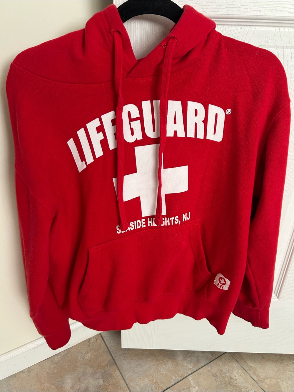 Red Lifeguard Crewneck Hoodie